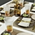 Elegant Tableware Set 011 3D model small image 2