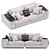 Grand Vista Sofa: Luxury and Style 3D model small image 1