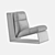 Elegant Baxter Greta Chair 3D model small image 2