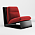 Elegant Baxter Greta Chair 3D model small image 3