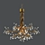 Elegant Crystal Luminaire 3D model small image 1