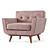 Retro Relaxation: Johnston Club Chair 3D model small image 2