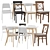 Stylish IKEA Table & Chair Set 3D model small image 1
