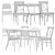 Stylish IKEA Table & Chair Set 3D model small image 2