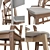 Stylish IKEA Table & Chair Set 3D model small image 3