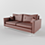 Modern Leather Sofa 3D model small image 9