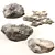 Seaside Stone Collection: 4 3D Beach Rock Models 3D model small image 1