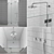 Radaway Essenza: Stylish Shower Enclosures and Doors 3D model small image 4