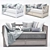 Sleek Contemporary Sofa 3D model small image 1