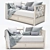 Sleek Contemporary Sofa 3D model small image 3