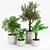 Versatile Villa Planter Set 3D model small image 1