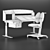 Kid's Corner Study Desk & Chair 3D model small image 3