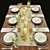 Stylish Tableware Set: OBJ/3DS with Turbosmooth 3D model small image 1