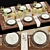 Stylish Tableware Set: OBJ/3DS with Turbosmooth 3D model small image 2