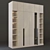 Elegant Tall Wardrobe 3D model small image 1