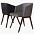 Elegant Creed Dining Chair: Minotti 3D model small image 1