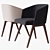 Elegant Creed Dining Chair: Minotti 3D model small image 2