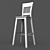 Wood Art Ukraine Rines Bar Stool 3D model small image 2