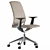 Elegant Leather Office Chair 3D model small image 3