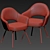 Elegant Saarinen Executive Chair 3D model small image 3