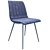 Velvet Grey Dublin Chair 3D model small image 4