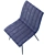 Velvet Grey Dublin Chair 3D model small image 5