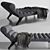 Contemporary Chaise Lounge with Detailed Design 3D model small image 6