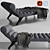 Contemporary Chaise Lounge with Detailed Design 3D model small image 10