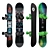 Burton Snowboards with Drake Reload Bindings 3D model small image 1