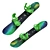 Burton Snowboards with Drake Reload Bindings 3D model small image 3