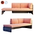 Coalesse Lagunitas Corner Sofa 3D model small image 4