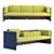 Coalesse Lagunitas Lounge System Sofa 3D model small image 2