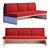 Coalesse Lagunitas Lounge System Sofa 3D model small image 4