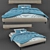 Groove Audio Bed: Contemporary Design & Wireless Convenience 3D model small image 1