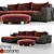 Stylish Landskrona Sofa: Comfort and Durability 3D model small image 1