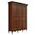 Antique Wood Wardrobe 1800mm 3D model small image 5