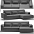 Luxury UVW Unwrapped 3D Sofa 3D model small image 1