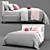 Elegant Pottery Barn Raleigh Bed 3D model small image 2