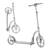 Playful Foldable Scooter 3D model small image 5