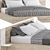 Modern Bed Design 3D Model with V-Ray 3D model small image 2