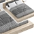 Modern Bed Design 3D Model with V-Ray 3D model small image 4