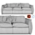 Italian Knit Sofa: Modern, Luxurious & Stylish 3D model small image 2