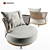 Title: Rattan Armchair: Stylish, Compact & Comfortable 3D model small image 1