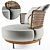 Title: Rattan Armchair: Stylish, Compact & Comfortable 3D model small image 2