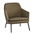 Contemporary Single Armchair: Sleek and Stylish 3D model small image 1
