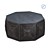 Textured Stone Coffee Table 3D model small image 4