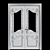 Elegant Dariano Versal Doors 3D model small image 3