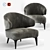 Elegant Aston Arm Chair - Showcasing Amir Sayyadi's Exquisite Design 3D model small image 1