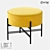 Metal and Fabric Pouf: LoftDesign 32751 3D model small image 1