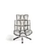 Modern Geometry Husk Armchair 3D model small image 3